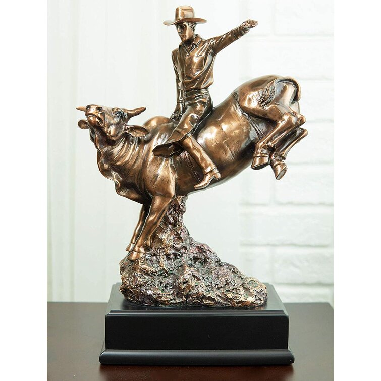 Union Rustic Blizzard Ebros Large Rustic Western Rodeo Bull Rider